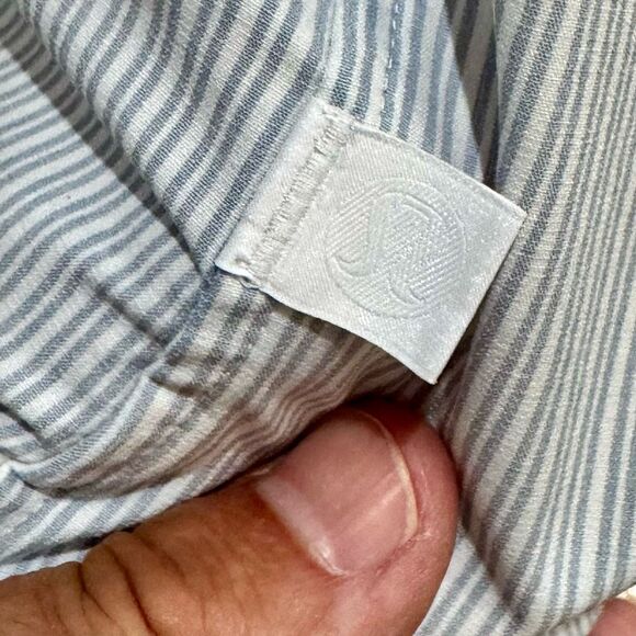 Lululemon Athletica Striped Short Sleeve Dress Shirt. XL. - Picture 5 of 6